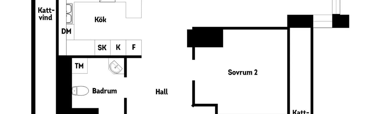 Floor plan for Revingegatan 17A