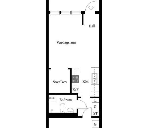Floor plan for Kavallerivägen 22