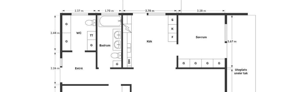 Floor plan for Helgeredsvägen 6