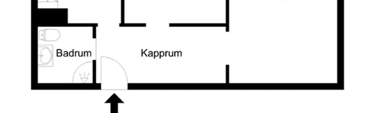 Floor plan for Berguvsgatan 4B