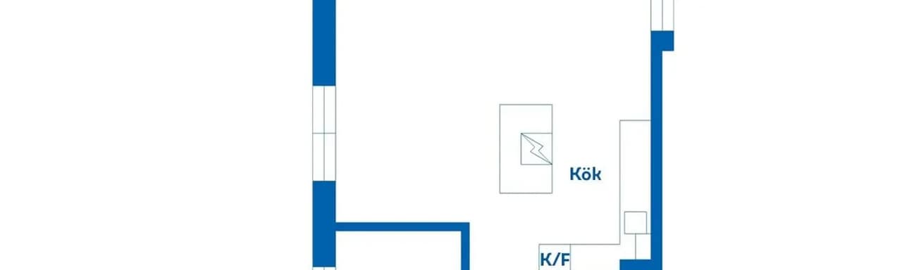 Floor plan for Kyrkogårdsgatan 17
