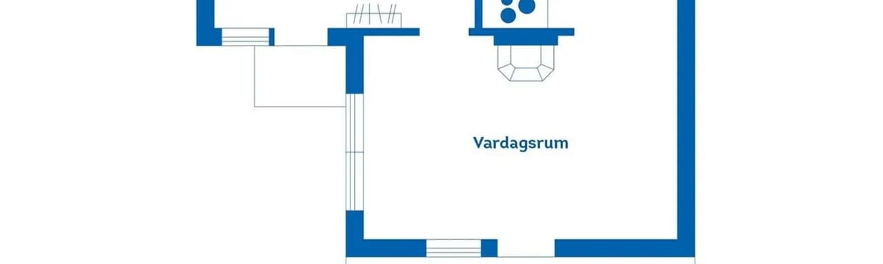 Planritning för Finnängsvägen 18