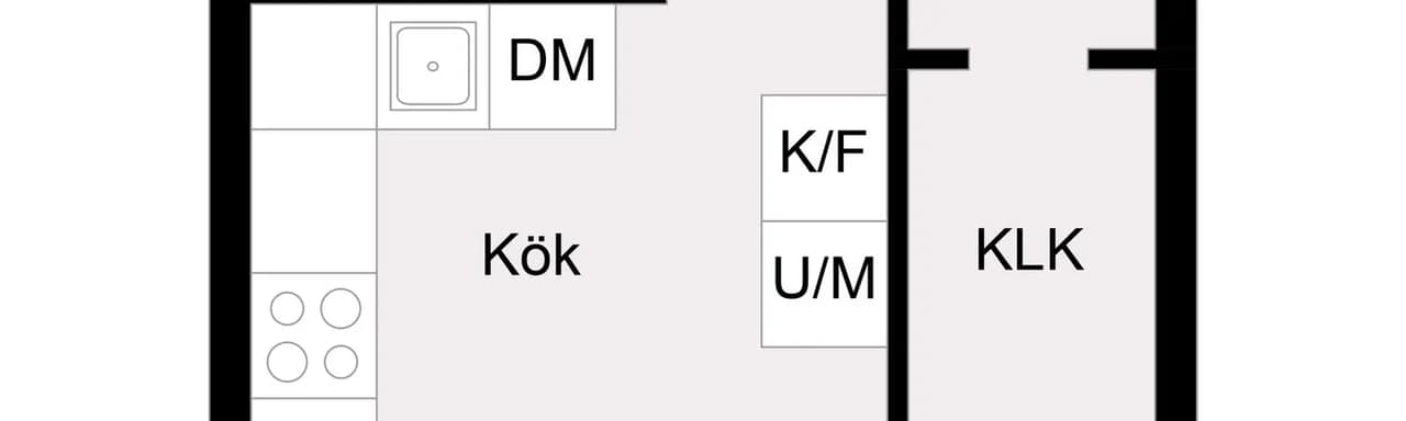 Floor plan for Lönngatan 42D