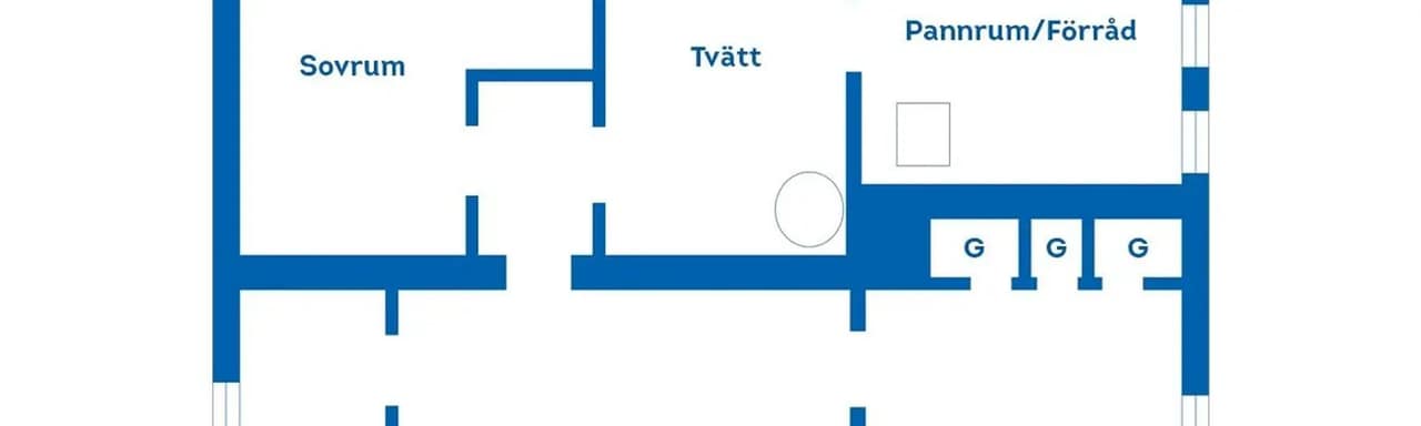 Floor plan for Villavägen 16