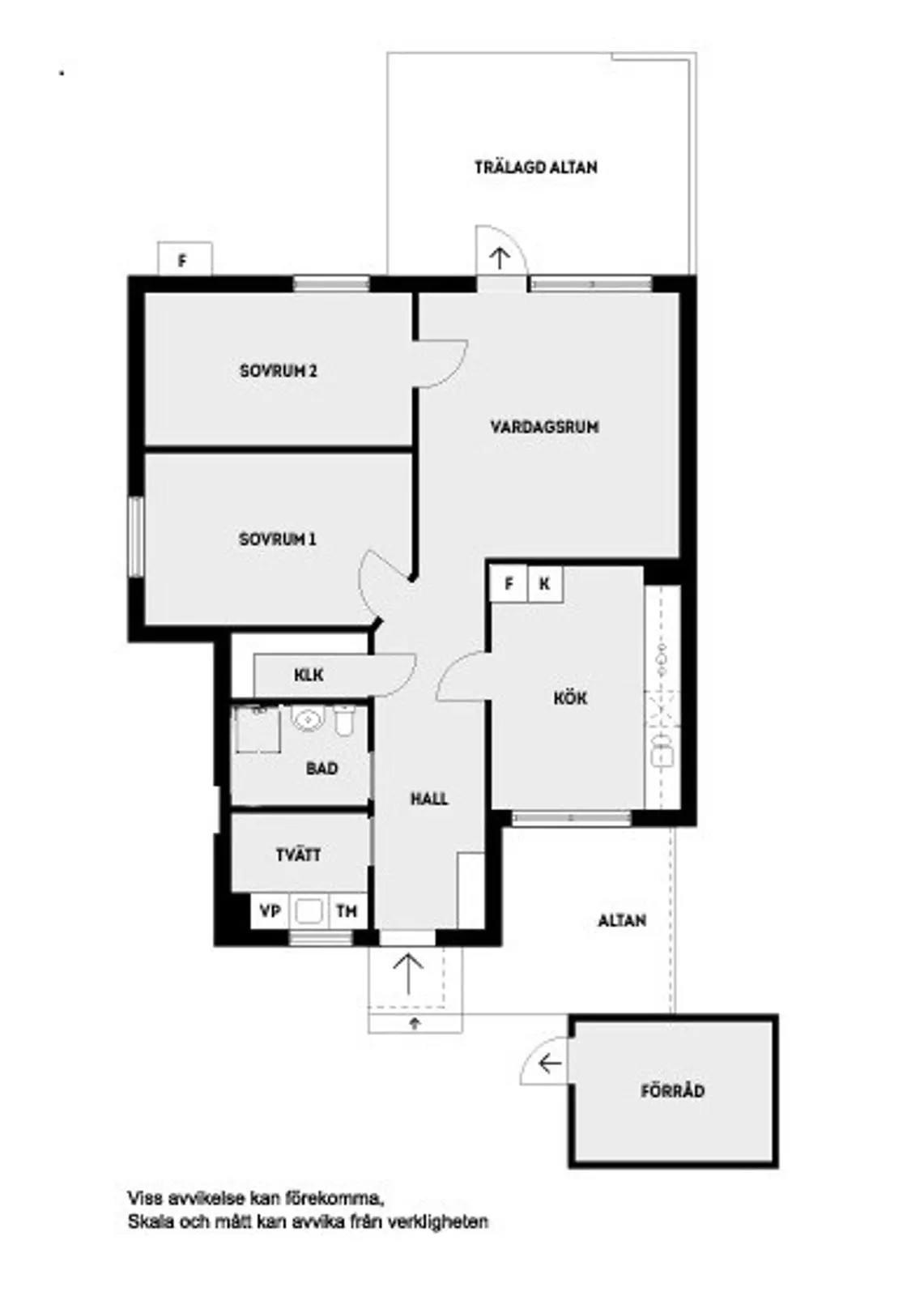 Planritning för Västergården 15