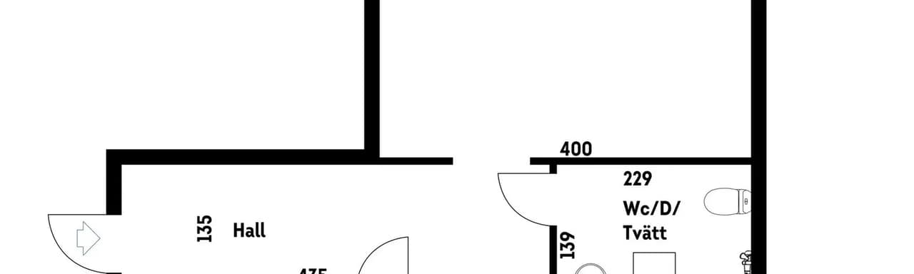 Floor plan for Kubbegatan 18, 3tr