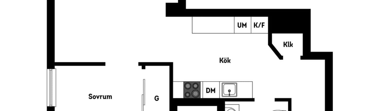 Floor plan for Luxgatan 11