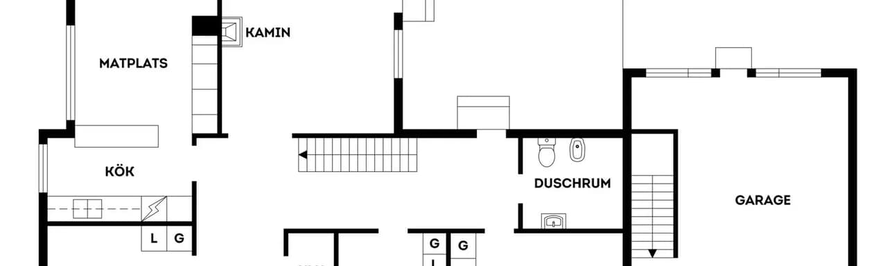 Floor plan for Rönnvägen 6