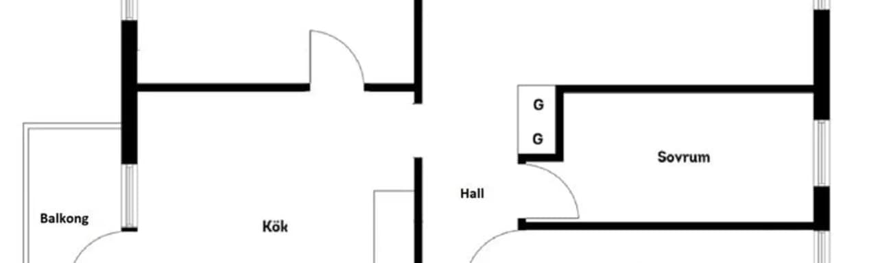 Floor plan for Nystadsgatan 12, 4tr