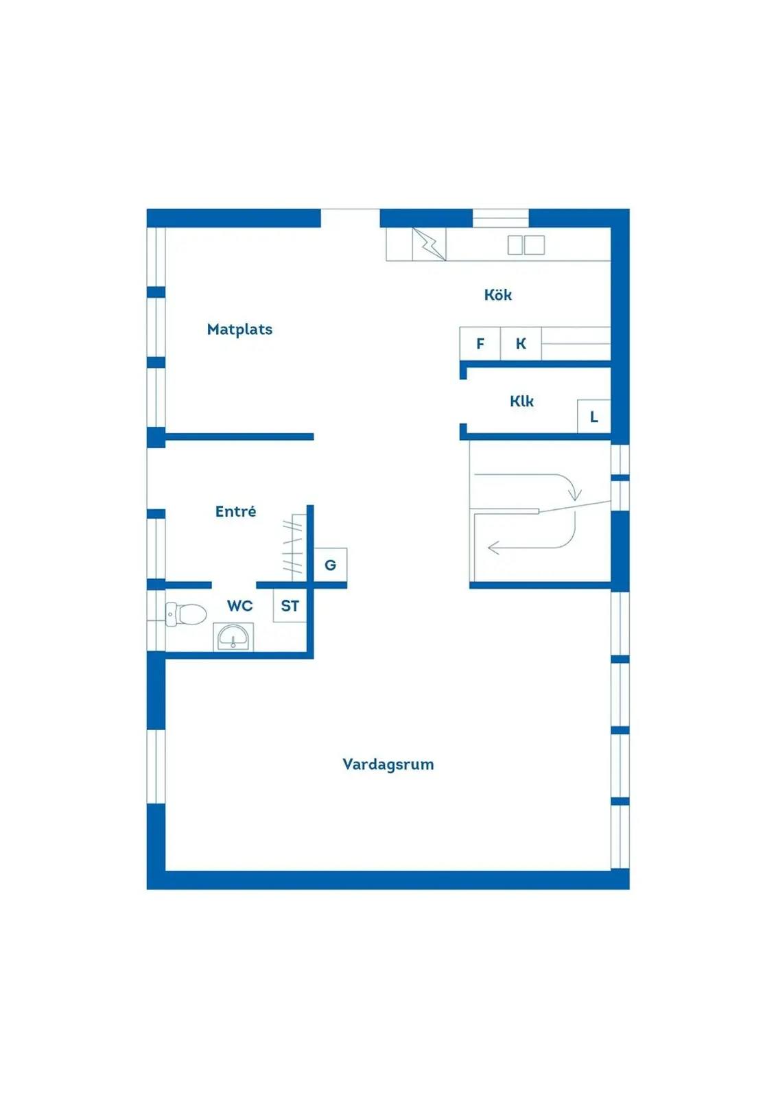 Floor plan for Lugna gatan 68