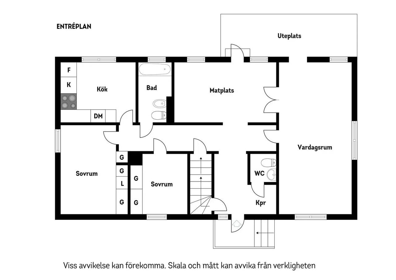 Planritning för Fältstigen 3