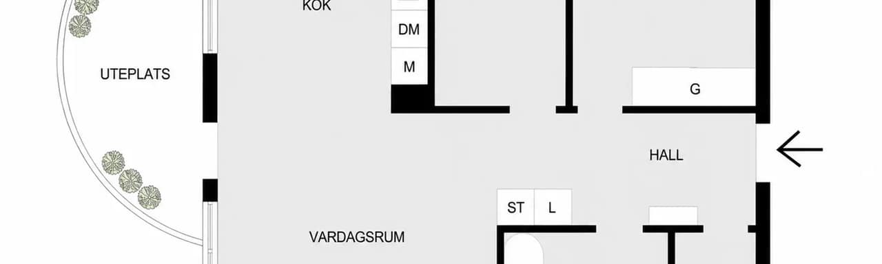 Planritning för Honnörsgatan 3