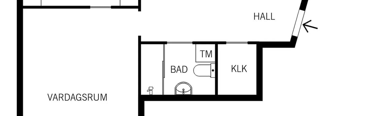 Floor plan for Budkavlevägen 5