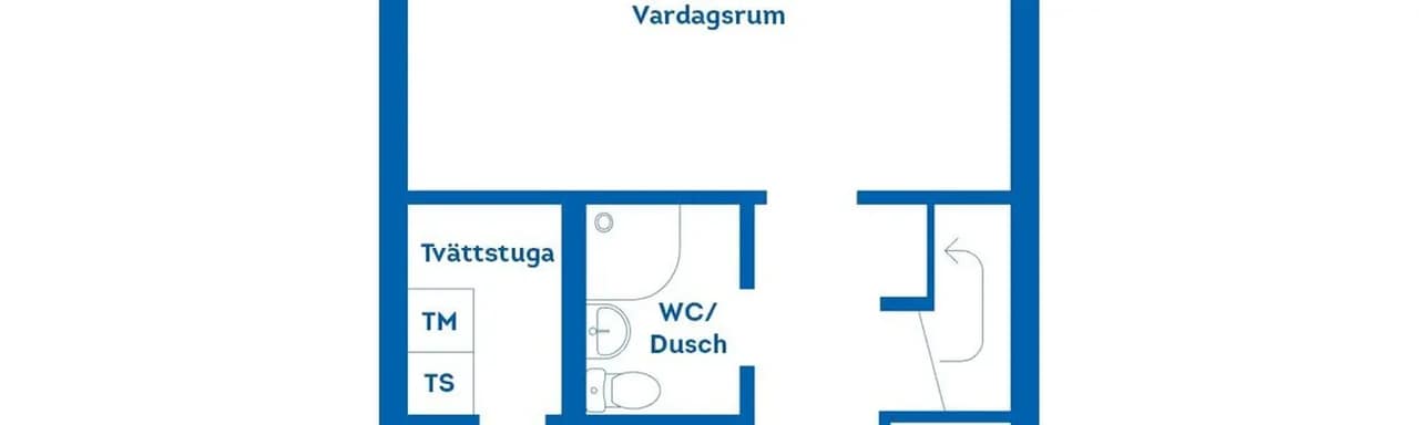 Planritning för Vikingavägen 35B