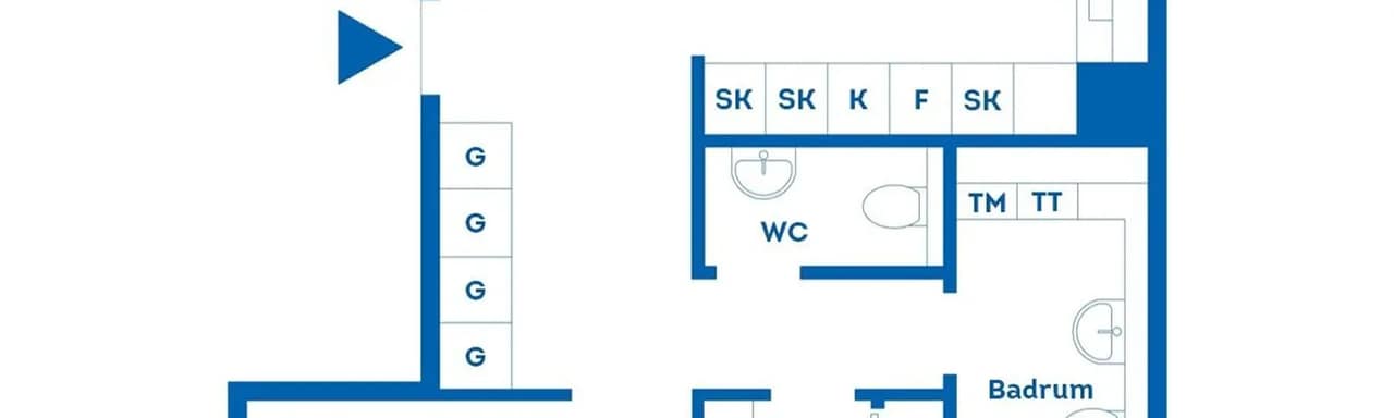 Planritning för Vilbergsgatan 223