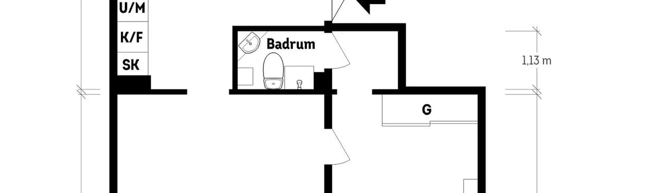 Floor plan for Ejdergatan 2B
