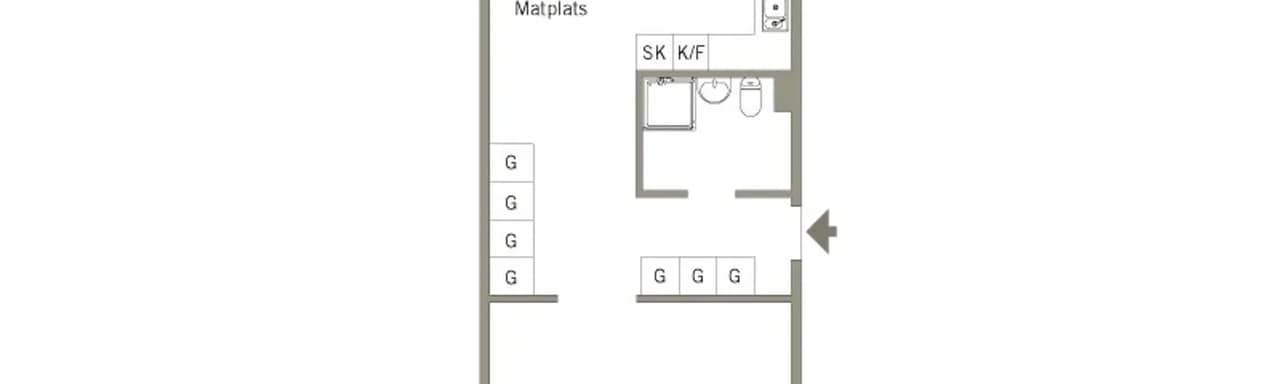 Planritning för Backgatan 45