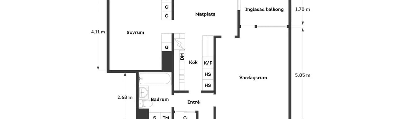 Floor plan for Heidenstams gata 7