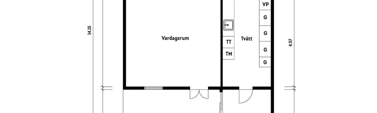 Floor plan for Cinnobergatan 35