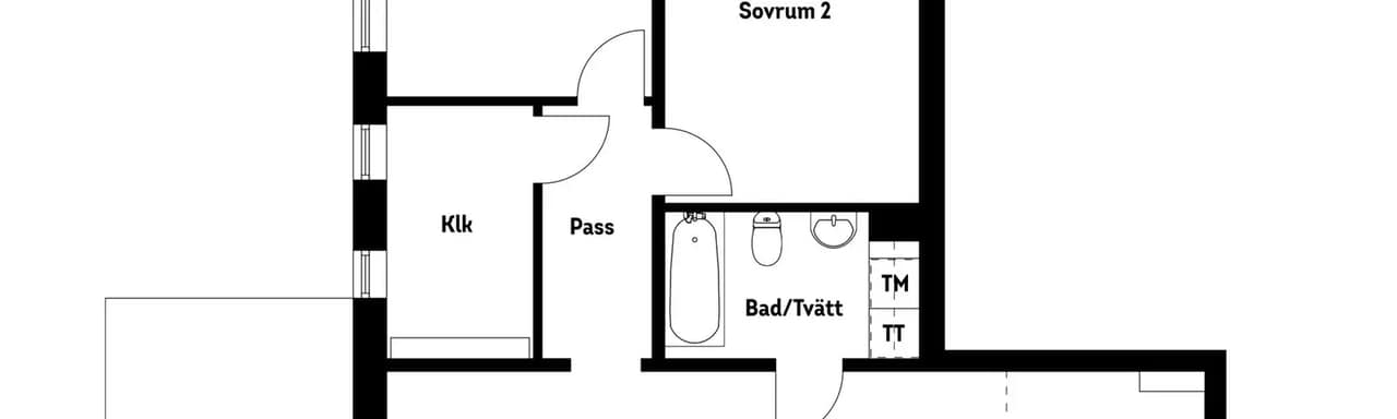 Planritning för Nyängsvägen 4