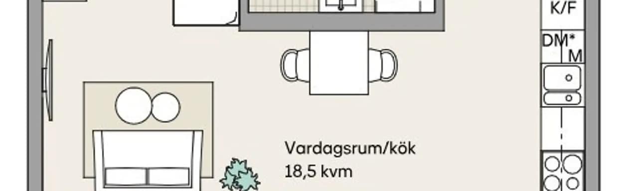 Planritning för Brokikargatan 54