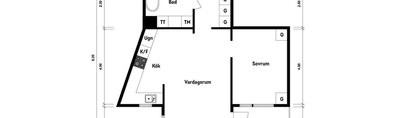Floor plan for Ångaren Indias Gata 2