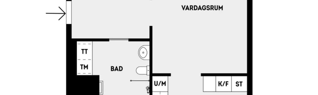 Floor plan for Källtorpsvägen 17