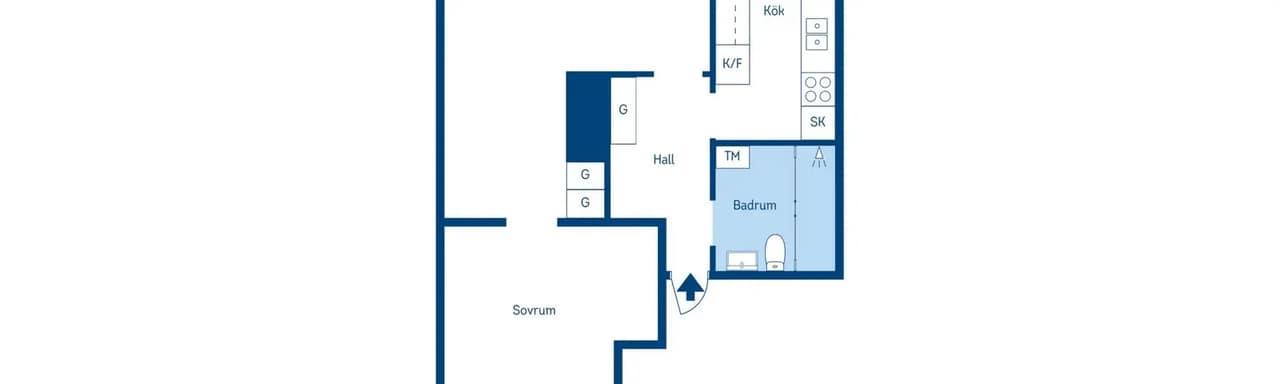 Floor plan for Åsgatan 12