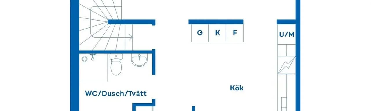 Planritning för Stensötavägen 58A
