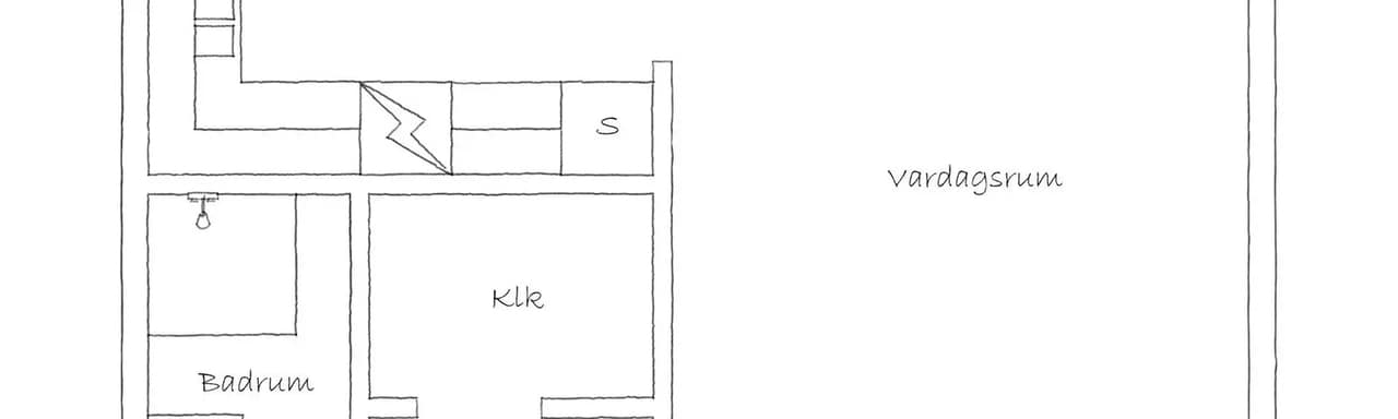 Planritning för Stabby allé 13D