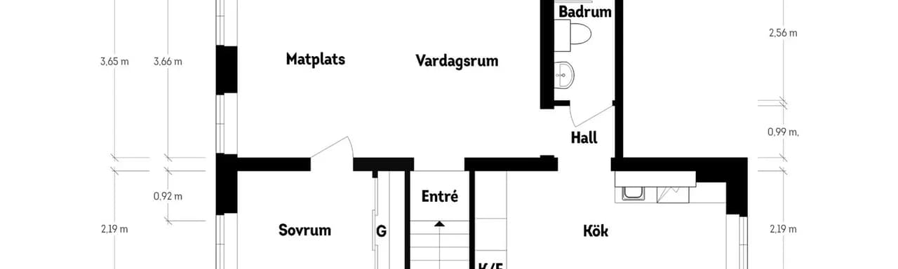 Floor plan for Övre Djupedalsgatan 5