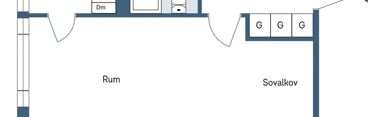 Floor plan for Gruvgatan 18