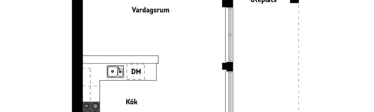 Floor plan for Gösta Edströms Väg 5C
