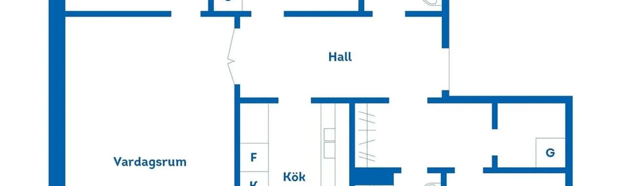 Floor plan for Västra Prinsgatan 27A