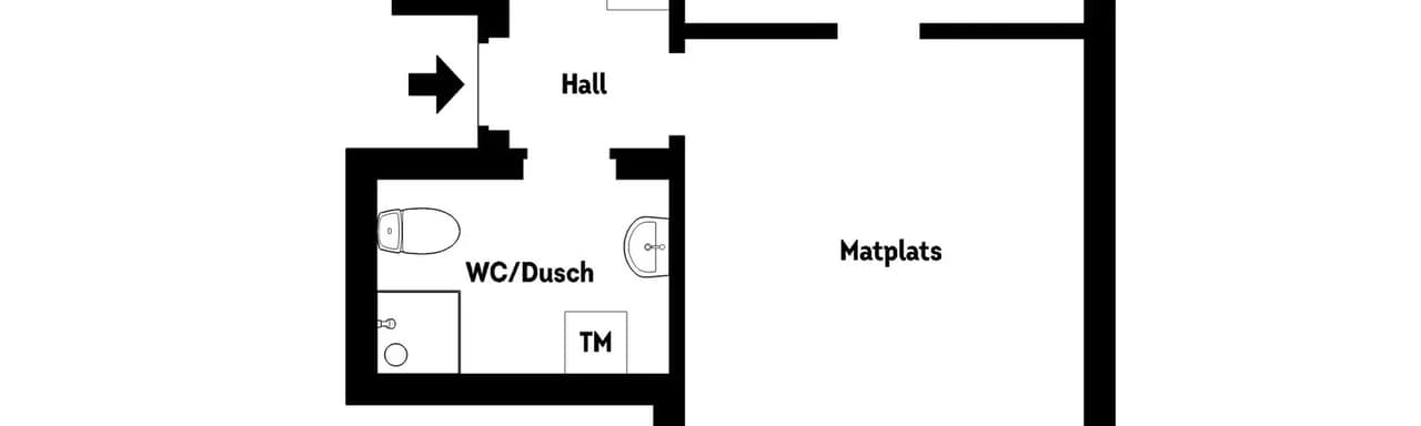 Planritning för Spolegatan 22
