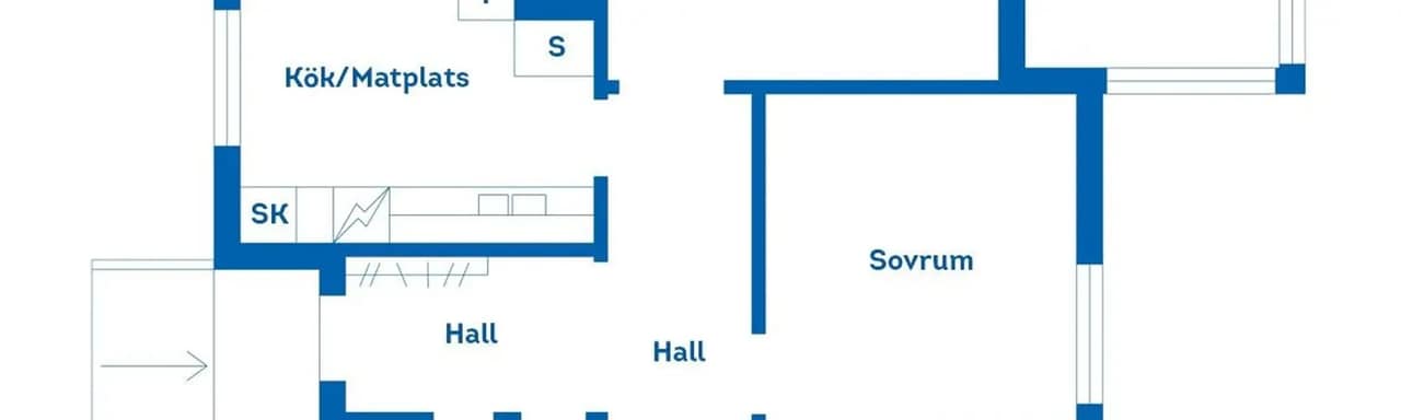 Floor plan for Högholmavägen 19