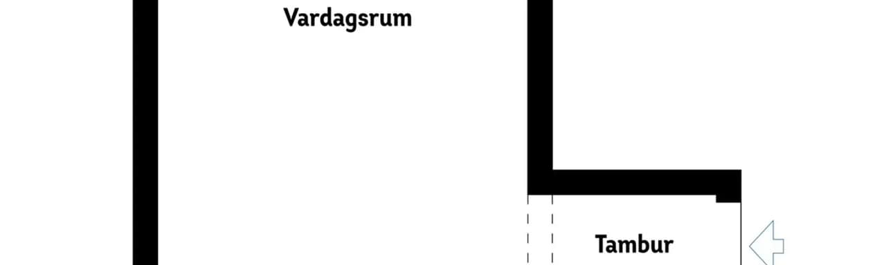 Planritning för Fågelbovägen 11B
