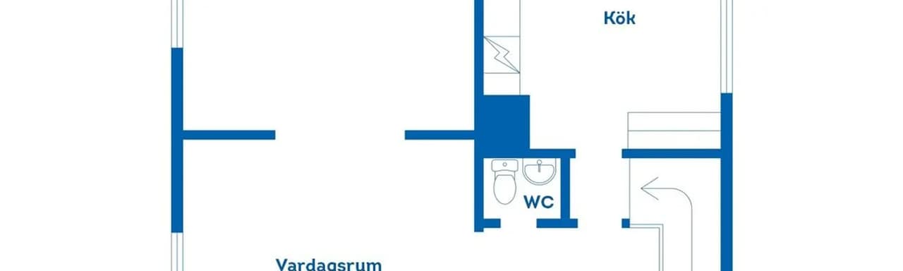 Floor plan for Härvägen 4