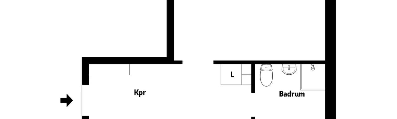 Floor plan for Stockrosgatan 25
