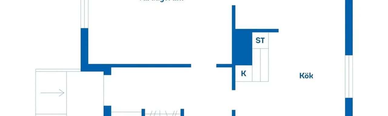 Floor plan for Hultgatan 15