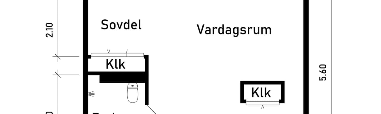 Floor plan for Monsungatan 34