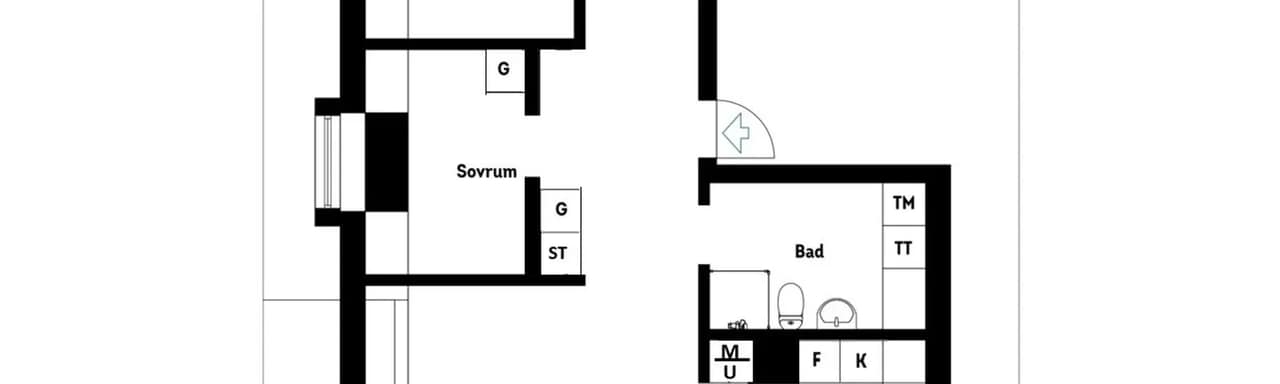 Planritning för Fotbollsvägen 14A