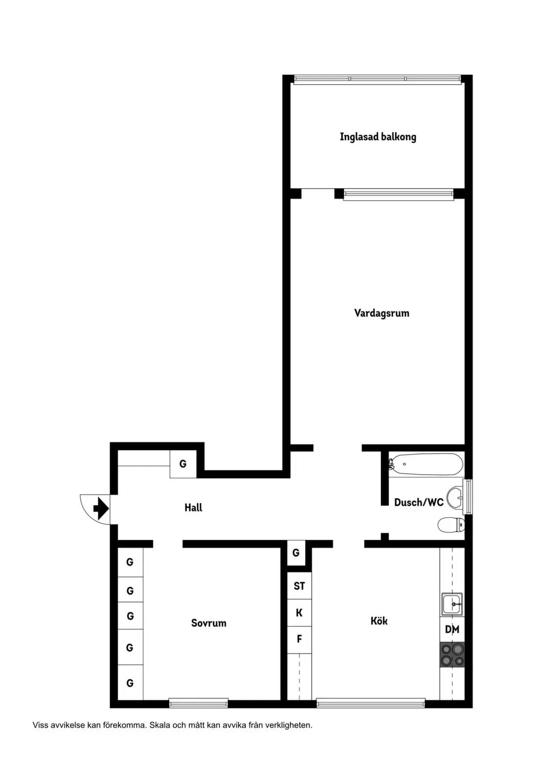 Floor plan for Vintervägen 3B