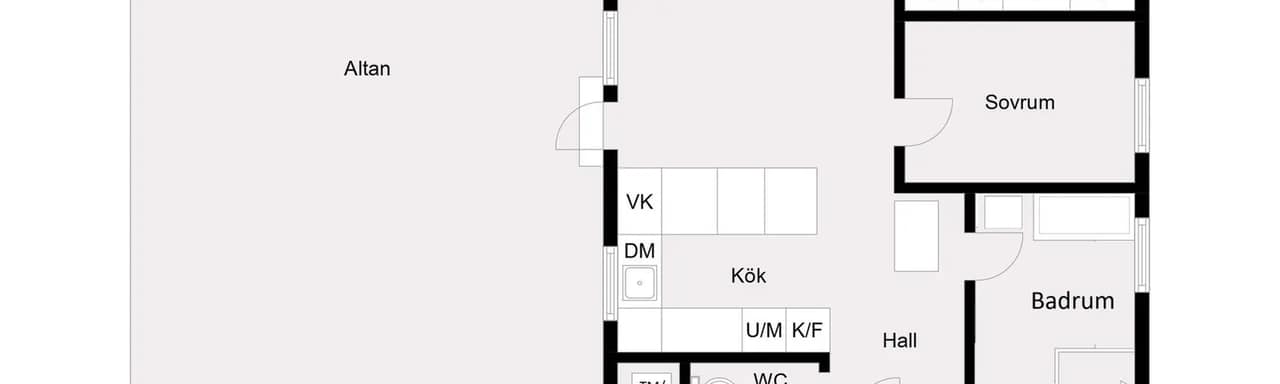 Floor plan for Södertäljevägen 83