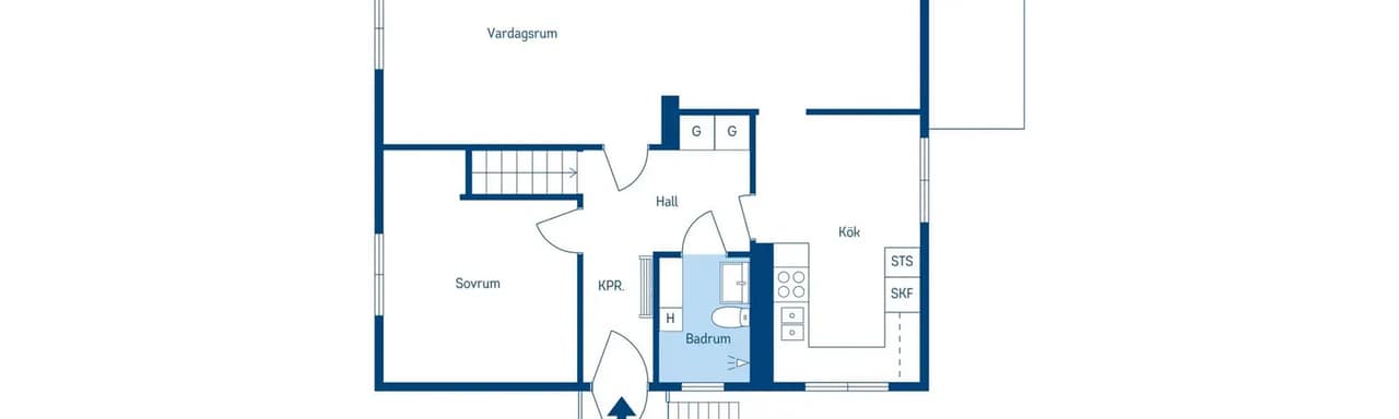 Planritning för Spettgatan 19