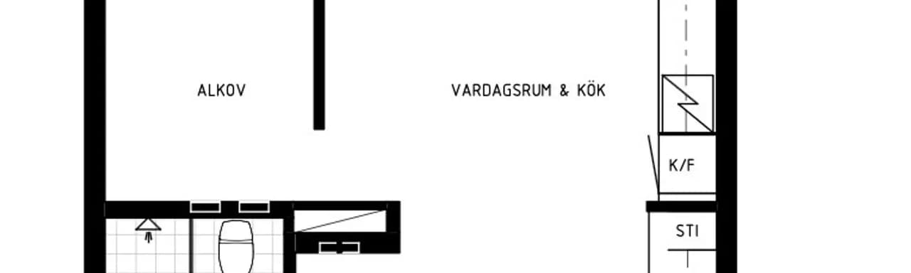 Planritning för Älvsjövägen 36