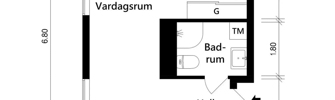 Floor plan for Salviatorget 2