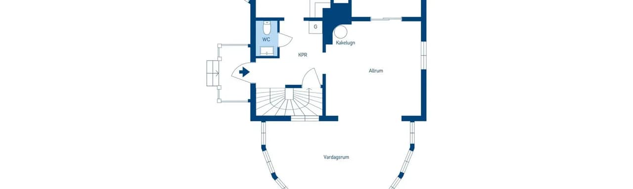 Floor plan for Norrbölegatan 23