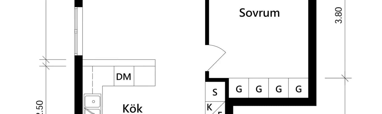 Floor plan for Mejramgatan 15