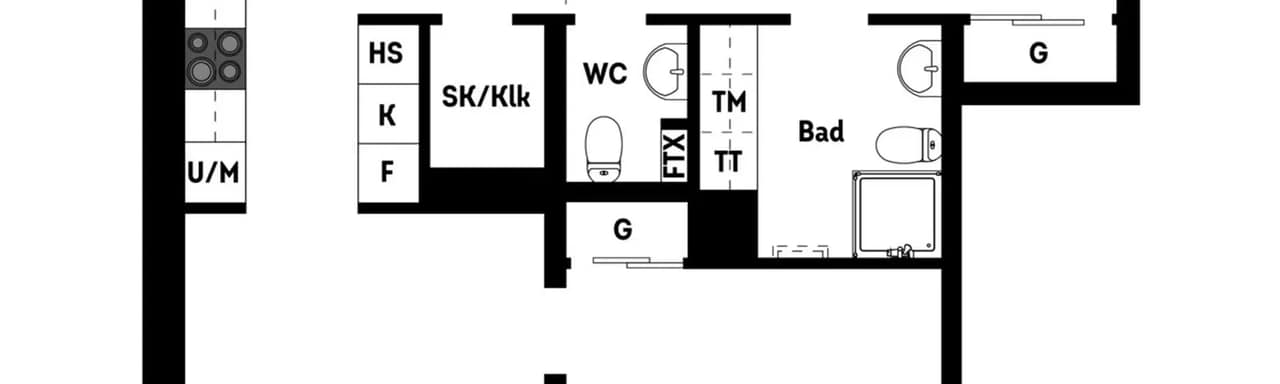 Floor plan for Anna Koskulls gata 1A